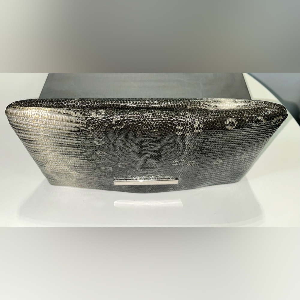 Pre❤️’d very clean & sassy Ivanka Trump Python Clutch, inside is lavish w/pocket - Picture 8 of 11